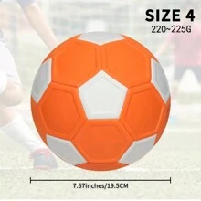 1 pieza Balón de fútbol mágico naranja auténtico de talla 4/5, para adultos y jóvenes, duradero para entrenamiento al aire libre, resistente al desgaste y con rendimiento estable.