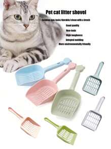 寵物糖果色貓砂盆清潔工具貓砂鏟 - 彩色 - 查看 12