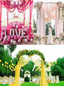 1 mảnh vải tuyn pha lê organza, cuộn vải tuyn voan mỏng màu trơn 26m dùng để trang trí cổng vòm tiệc cưới, tiệc cô dâu, trang trí tiệc, khăn trải ghế, trang trí tường nền sự kiện - Nhiều màu - Xem 5