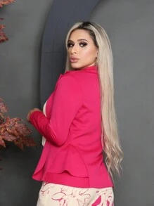 Women Blazers - Màu Hồng Tươi - Xem 2