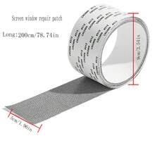 1pc/2pcs Summer Durable Self-Adhesive Mesh Patch Repair Kit - 2 Rolls, For Repairing Tears And Holes, Suitable For Household Insect And Mosquito Net Repair, Fabric Compatible, Non-Waterproof - Multicolor - View 3