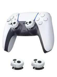 2 nắp và bọc cần điều khiển tương thích với tay cầm /PlayStation 5/Switch Pro/X1, phụ kiện chơi game cho PlayStation 4/5 - Nhiều màu - Xem 1