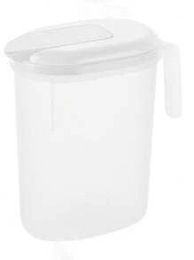 Fridge Jug With Lid, 1800ml Plastic Juice Pitcher, Tea Storage Pot ,Leak Proof Beverage Handle, Door Water Jug, Hot Cold Carafe, Fruit Infuser Ice Tea For Juice, Water, Beer ,Tea And Beverage Storage Pots Suitable For Outdoor Sports - White - View 11