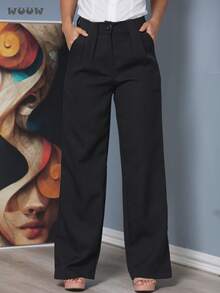 Women Pants - 黑色 - 查看 3