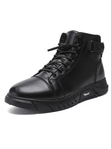 Zapatos casuales de tacón alto, zapatos casuales para hombre, zapatos casuales de tacón alto para hombre, cómodos, bonitos, rentables - Negro - Ver 4