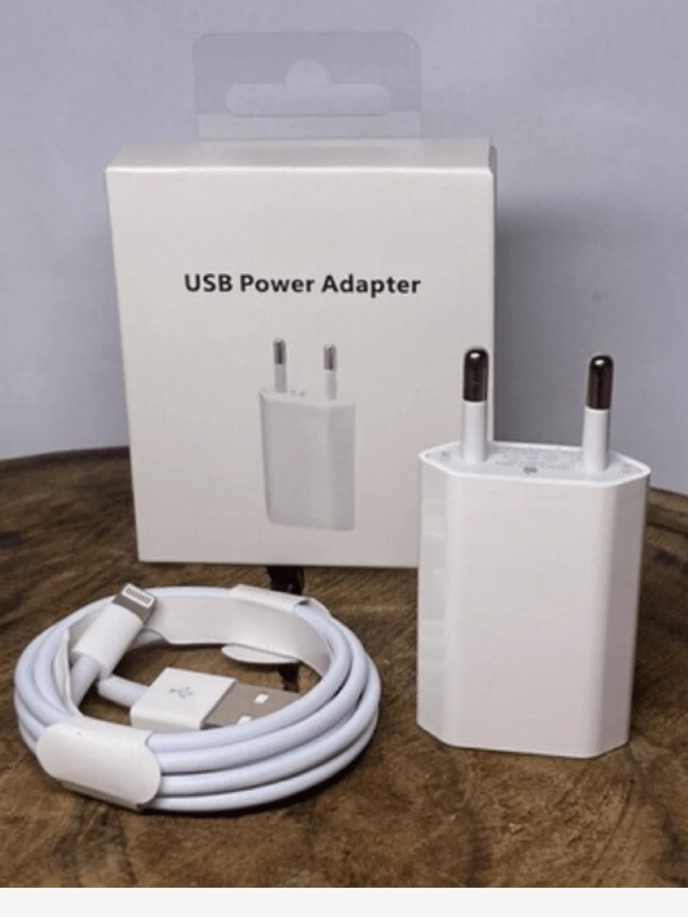 Carregador IPhone Completo Adaptador De Energia Usb Conversor Cabo USB Carregador Rápido Para Iphone XR 11 12 13 14 Pro MAx Xs - Branco - Visão 1