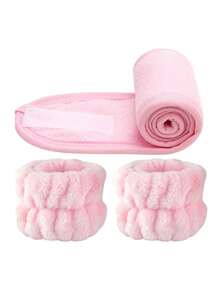 1 个面部 SPA 头带/2 个洗脸腕带/3 套 Spa 头带，可用于洗脸、化妆和面部按摩。,护肤头带、美容、护肤产品、水疗、自我护理、护肤工具、面部护理、美容师用品、皮肤、洗面奶、面部 - 彩色 - 查看 13