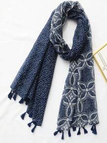 New Breathable Fringe Shawl, Elegant Design Scarf Fashion Women Silk Scarf, Vivid Color Women Spring/Summer Oversized Long Scarf For Outdoor Sun Protection Beach Wrap, Versatile Head Wrap - Multicolor - View 12