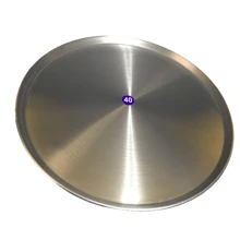 Charola para pizza de 40 cm Aluminio - Plateado - Ver 1