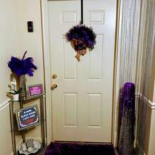 1入非洲Diva花環，非洲Diva花環母親禮物，六月十九日非洲Diva花環禮物，每天非洲Diva門花環，新居所有的禮物花環禮物，非洲耶誕節花環，非洲裝飾花環 - 卡其色 - 查看 6