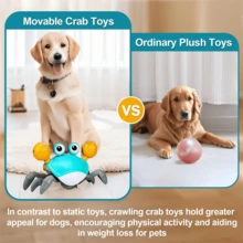 螃蟹逃逸螃蟹玩具，帶有避障感應器，舞動的音樂和燈光，聖誕節和感恩節禮物 - 薄荷綠 - 查看 4