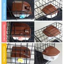 1 pieza Jaula/Casa de hámster, Mini castillo portátil para mascotas pequeñas, habitación fija de descanso para dormir, lugar de descanso para animales - Multicolor - Ver 3