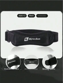 1入組防滑透氣護膝，中性跑步膝蓋支撐，蹲起震動減震壓縮髕骨穩定器繫帶，適用於行山、足球、籃球、跑步、跳高、網球、排球和深蹲，1入組 - 黑色 - 查看 6