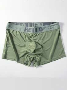 5pcs Men's Letter Printed Boxer Shorts - Multicolor - View 6