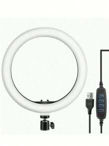 Lampara Aro De Luz Led De 10 Pulgadas Regulable Con Tripie Portátil