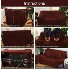 Sofa Slipcovers - Purple - View 10