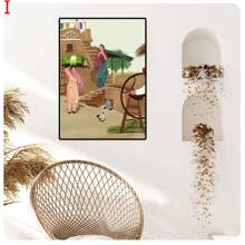 1PC Women Culture  Wall Art Canvas Painting Nordic Posters And Prints Wall Pictures For Living Room Decor  Frameless - Baby Pink - View 11