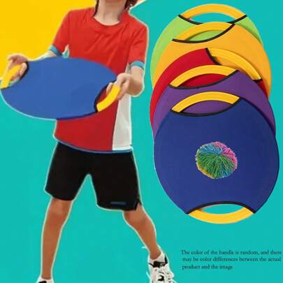 1 Conjunto De Juguetes Para Atrapar Pelotas, Juguetes Creativos Para Juegos De Lanzamiento Para Aumentar Tu Diversión - Juguetes Para Interiores Y Exteriores, Juguetes Para Lanzamiento Y Atrapamiento De Globos, Equipo Deportivo Para Exteriores E Interiores Para Amigos, Accesorios Y Juguetes De Fiesta, Regalos De Cumpleaños (pelota * 1 + Raqueta * 1)