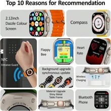 ET21 Pro Pulsera de Silicona Bluetooth Llamada Reloj Inteligente NFC + Correa Gratis