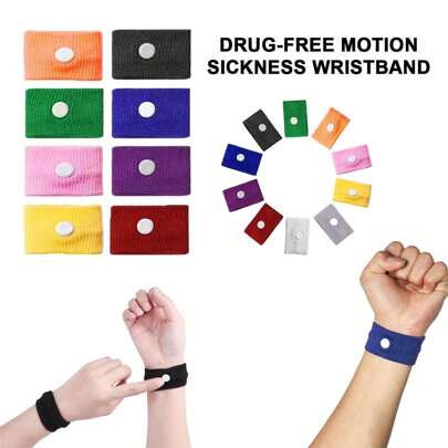 2 pulseiras - confortável, ajustável, durável, reutilizável, sem BPA, perfeitas para carro, mar, viagens aéreas