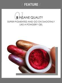 HANDAIYAN極光珠光眼影 + 單色馬鈴薯泥閃光眼影，淨含量：2.5g - 01 Bright Lux - 查看 6