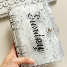 1 Set A6 Monthly/Weekly Planner Set, Portable Zipper Bags, Loose Leaf Journal Organizer Budget Aganda Book Back To School - Multicolor - View 12