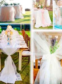 1 mảnh vải tuyn pha lê organza, cuộn vải tuyn voan mỏng màu trơn 26m dùng để trang trí cổng vòm tiệc cưới, tiệc cô dâu, trang trí tiệc, khăn trải ghế, trang trí tường nền sự kiện - Nhiều màu - Xem 7