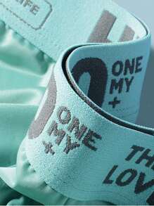 5pcs Men's Letter Printed Boxer Shorts - Multicolor - View 3