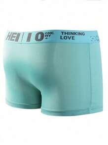 5pcs Men's Letter Printed Boxer Shorts - Multicolor - View 4