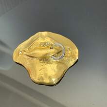 Vintage Devil Eye Metal Mask Lips Shape Abstract Personalized Brooch, Brass-Colored Artistic Badge Accessory - Mask - View 14