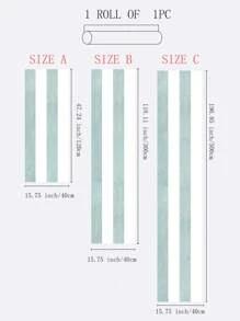 SUPSTICKER 1卷青白条纹加厚防潮壁纸客厅卧室自粘家居装修装饰美化墙贴撕下即贴有三种尺寸可选装修贴纸撕下墙板墙纸壁纸春季装饰用品让您的家焕然一新拉玛装饰贴纸 - 彩色 - 查看 5