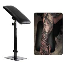 Apoio de braço para tatuagem, apoio para os pés, apoio de braço ajustável, suporte de tatuagem preto, apoio de braço 68-100cm, apoio para as pernas - Preto - Ver 1