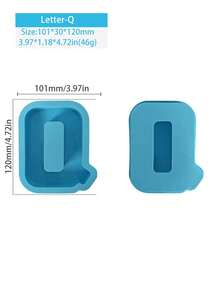 26 Letter Symbol Silicone Mold, Desktop Jewelry Candle Baking Creative Cake Mold Resin Drop Glue Mold - Multicolor - View 26