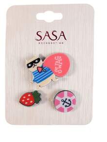 12 pack de Pines De metal Con diseño Cool Para Diferentes Ocasiones - Multicolor - Ver 1