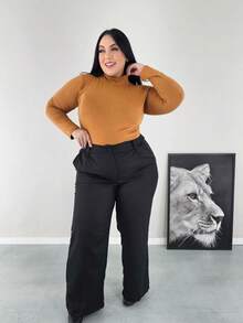 Plus Size Blouses - 芥末 - 查看 4