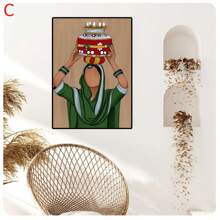 1PC Women Culture  Wall Art Canvas Painting Nordic Posters And Prints Wall Pictures For Living Room Decor  Frameless - Baby Pink - View 25