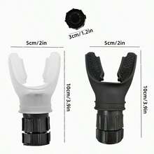 1 pieza Ejercitador de respiración de capacidad pulmonar, entrenador respiratorio muscular portátil, dispositivo de entrenamiento de respiración ajustable, adecuado para entrenamiento de natación, correr y ciclismo - Multicolor - Ver 3