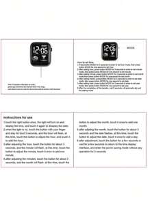 3pcs/Set Sports Cartoon Square Shaped Electronic Watch, Heart Shaped Number Silicone Bracelet & Necklace Set For Boys And Kids, Gift - Black - View 6