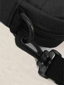 Kit Carteira + Shoulder Bag LETRA P Masculina Estampada Couro Sintetico Bolsa Lateral Blogueira Slim - Preto - Visão 4
