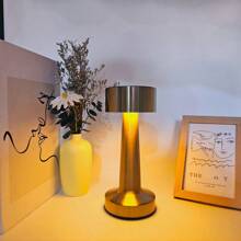 Brabola Cordless Table Lamp, Tricolor Touch Adjustable Light, Battery Powered Bedside Lamp, Rechargeable Bedside Table Light Small Touch Light Portable LED Night Light, Living Room, Bedroom, Office, Dining Room - Rechargeable Dumbbell Desk Lamp - View 3