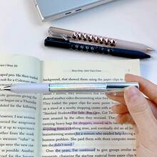 Geometric Deformation Pen For OCD, Diamond Cut Neutral Black Quick-Drying Pen, Unique Creative Stationery For Stress Relief - Multicolor - View 5