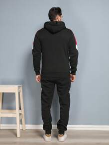 Conjunto Calça Moletom mais Moletom Com Zíper E Capuz E bolso canguru