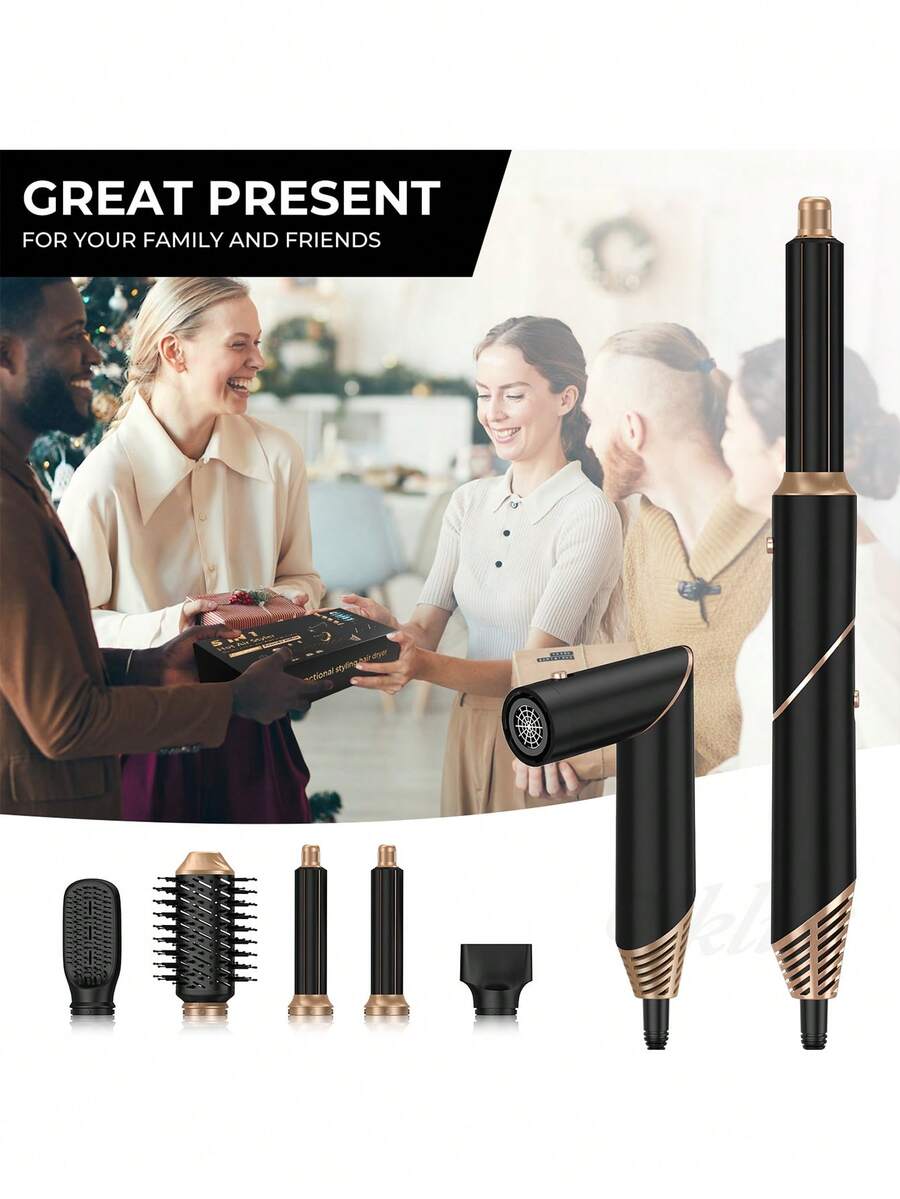 5In1 Foldable Hot Comb, Multifunctional Home Hair Dryer, HighSpeed