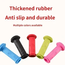 1pair Universal MTB Bike Handlebar Grips, Soft Rubber Handle Grips, Cycling Accessories