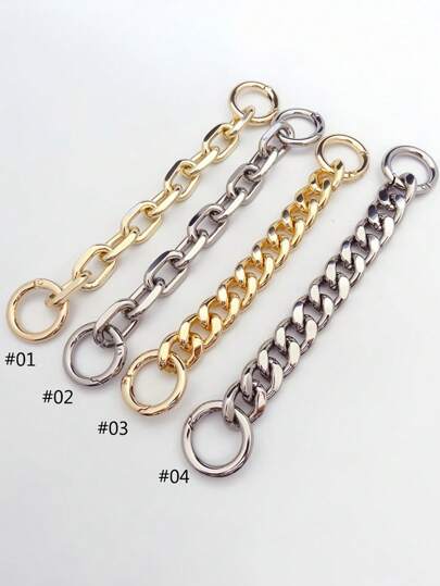 1入組擴展加厚鏈條扣環包帶，適用於手提包配件裝飾鏈吊墜，長度21厘米，適用於包和錢包製作