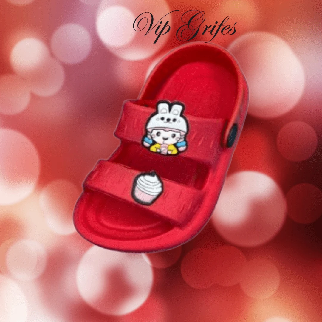 Kids Fashion Slippers - Đỏ - Xem 1