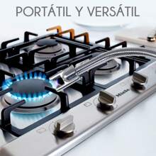 Encendedor De Estufa Eléctrico Recargable Flexible De Metal  1 Pieza Encendedor Electrónico Para Velas, Encendedor De Pistola A Prueba De Viento Con Carga Usb, Encendedor De Arco Eléctrico Recargable, Encendedor De Cocina Largo A Prueba De Viento Para Barbacoa, Estufa De Gas, Camping, Encendedor Sin Llama De Arco Plasma Para Hogar Y Camping Exterior cendedor de velas, encendedor eléctrico recargable con bucle para colgar, encendedor de plasma a prueba de viento para cocinar velas, barbacoas, fuegos artificiales interior y exterior multiusos - Multicolor - Ver 1