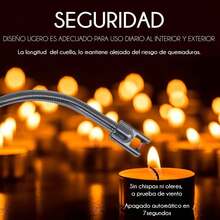 Encendedor De Estufa Eléctrico Recargable Flexible De Metal  1 Pieza Encendedor Electrónico Para Velas, Encendedor De Pistola A Prueba De Viento Con Carga Usb, Encendedor De Arco Eléctrico Recargable, Encendedor De Cocina Largo A Prueba De Viento Para Barbacoa, Estufa De Gas, Camping, Encendedor Sin Llama De Arco Plasma Para Hogar Y Camping Exterior cendedor de velas, encendedor eléctrico recargable con bucle para colgar, encendedor de plasma a prueba de viento para cocinar velas, barbacoas, fuegos artificiales interior y exterior multiusos - Multicolor - Ver 8
