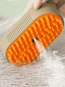 1pc Pet Automatic Spraying Shedding, Anti-Static & Massage Comb, For Cats And Dogs Grooming