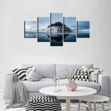 Noframed 5 Cái Một Bộ Tranh Canvas In Trên Tường Nghệ Thuật Hình Ảnh Không Gian Mô-đun Unframed Trang Trí Nội Thất Hình Ảnh Mô-đun Áp Phích Phong Cảnh Đẹp Series 5PC12 (89) - Nhiều màu - Xem 6